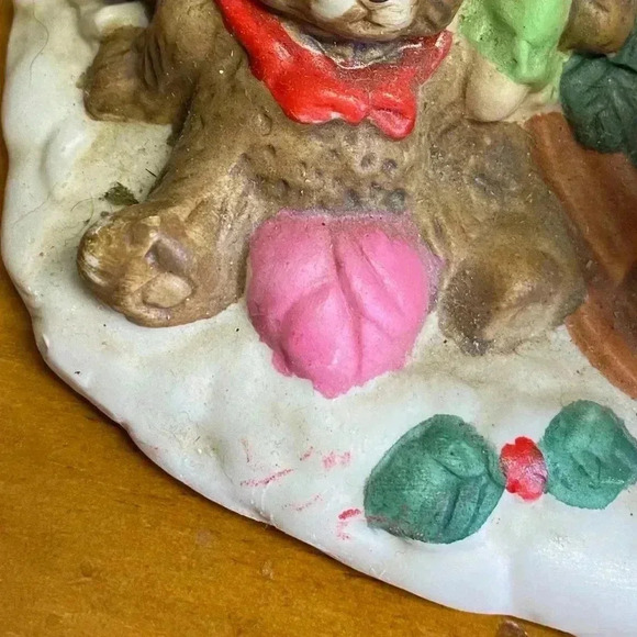 Santa Reading To Children Ceramic Vintage Christmas Figurine - Picture 9 of 9